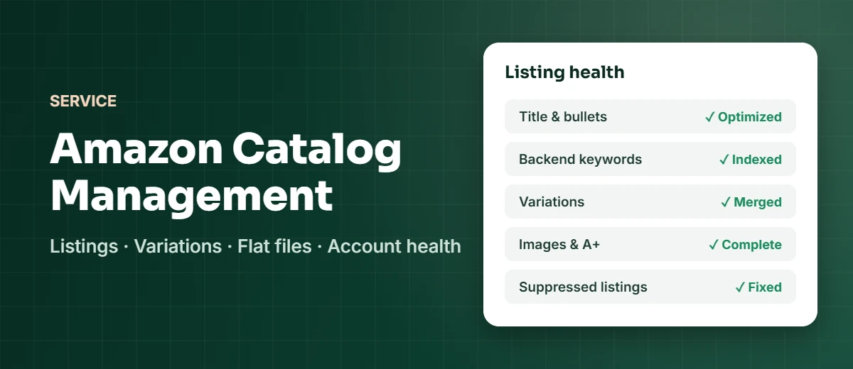 Amazon catalog management service